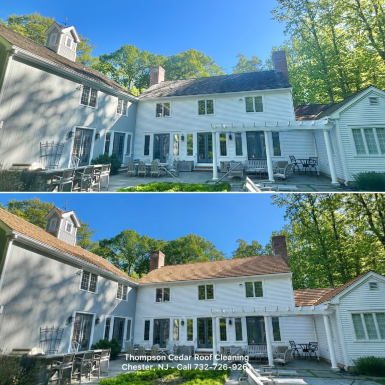 Cedar Roof Cleaning. Chester NJ 07930