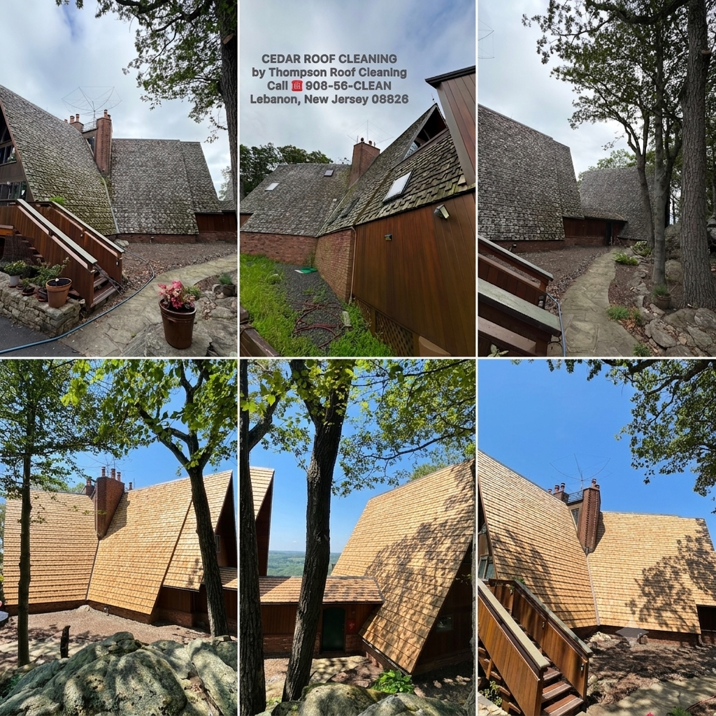 Cedar Roof Cleaning, Lebanon NJ 08826